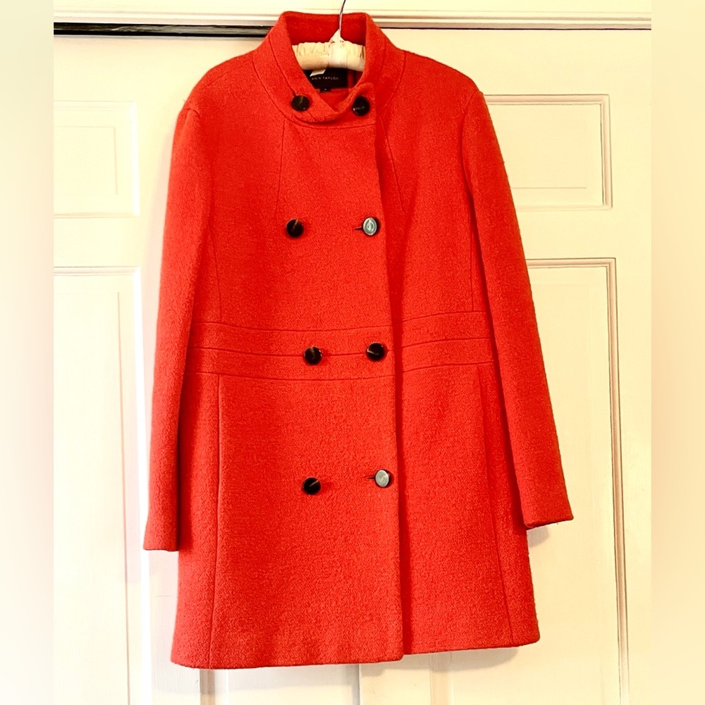 Ann Taylor Double-Breasted wool Coat